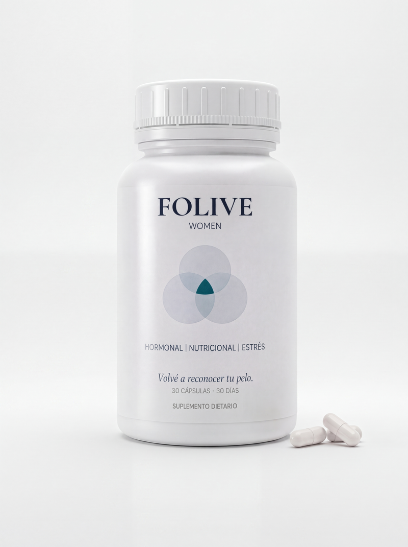 FOLIVE WOMEN – Cápsulas para el cuidado capilar (Suplemento dietario)